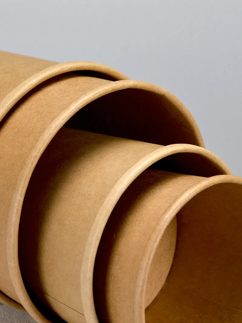 HeePACK Best selling Biodegradable Kraft Paper Cup disposable Paper Tub/Bowl With Paper Lid and plate