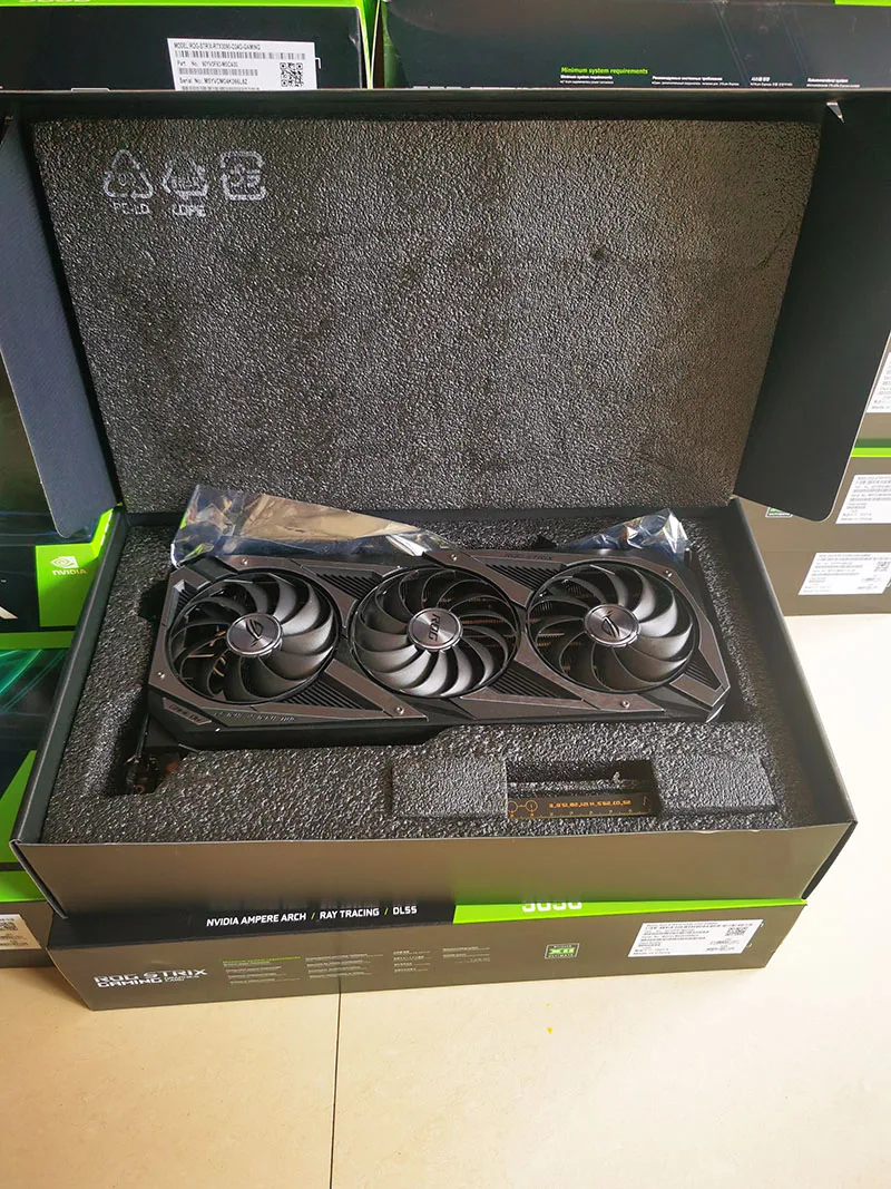 A SUS ROG STRIX GeForce RTX3090 24G GDDR6 black white RTX 3090 24gb 384bit GPU TUF OC DUAL GAMING video graphics card