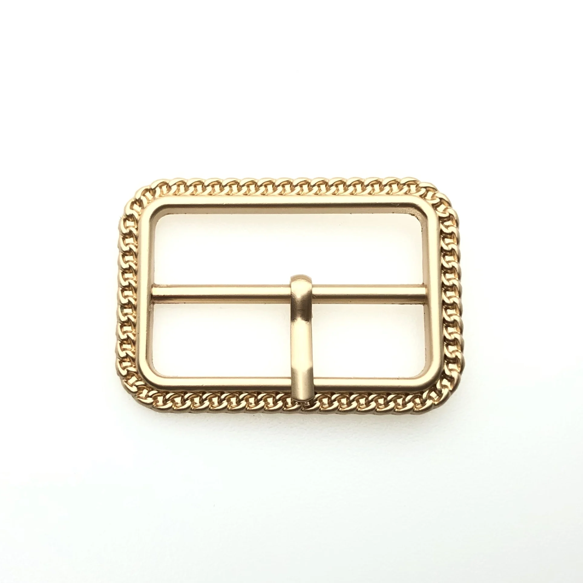 Classical Design Square Brass Rhinestone Gold Pin Plated Clip Center Belt  Buckles