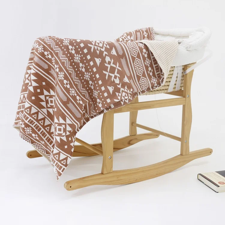 2022 New Arrival Summer Bedspread Bamboo Cotton Muslin Gauze Throw Personalized Waffle Baby Blanket