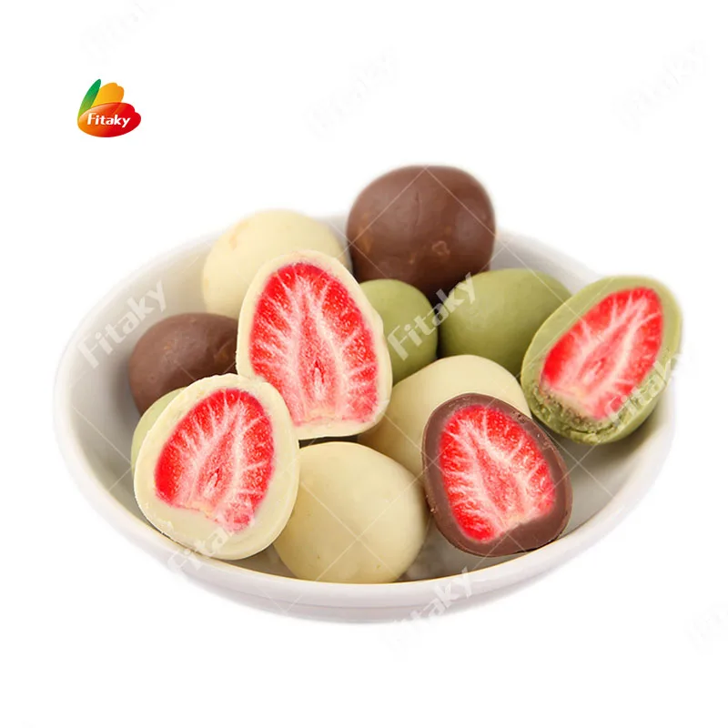 Whole Freeze Dried Strawberry Filled Chocolate Freeze Dried Whole Strawberry Chocolate Freeze Dried Strawberry