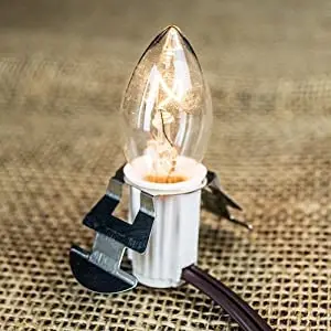 accessory  Single clip c7 bulb on/off rotary switch 6ft light cord
