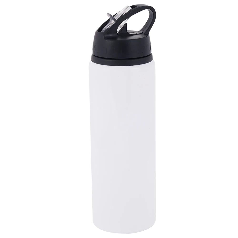 Factory Wholesale Price Customized 750ml Sublimation Aluminum Sports Water Bottle White