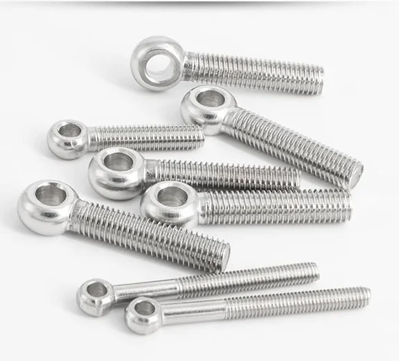 304 stainless steel articulated screw with hole fish eye bolt DIN 444 Knot rod
