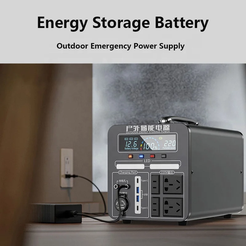 OEM/ODM portable power station 1000w 1500w 220V 230V camping emergency home portable station power supply battery