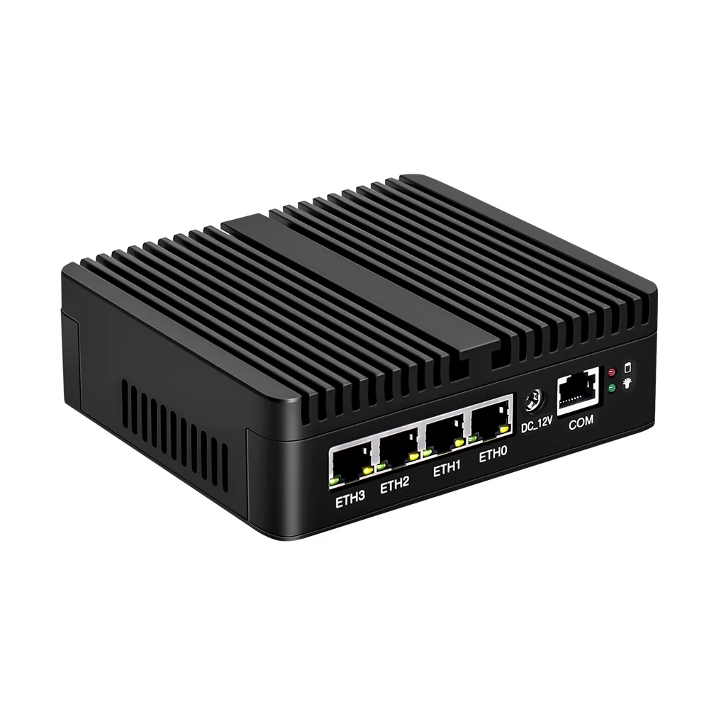 pfSense Firewall N5105 Router 4x i225 i226 2.5G LAN 2xDDR4 NVMe Industrial Fanless Mini PC 4xUSB HD-MI2.0 OPNsense PVE ESXi
