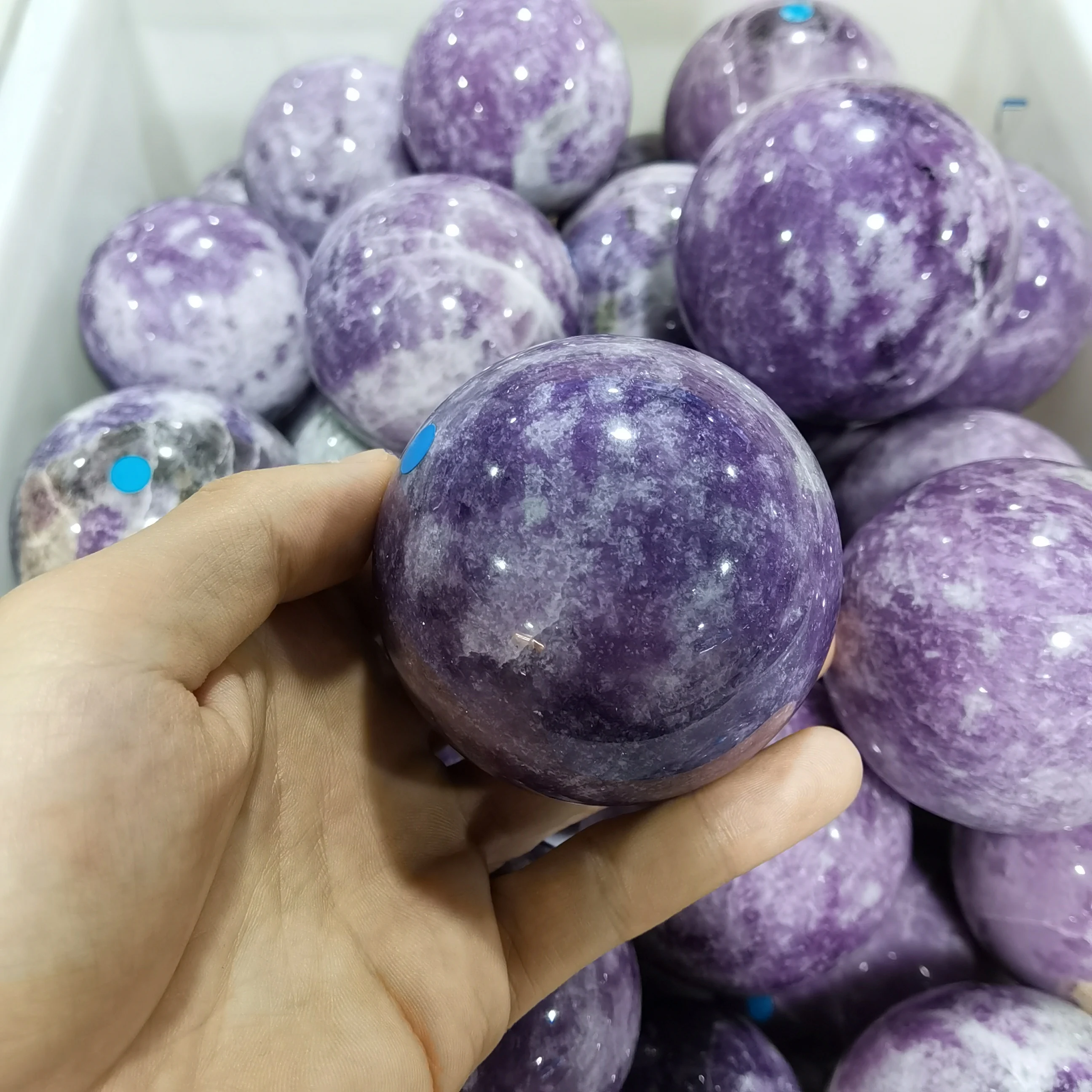 
Purple Mica Ball Crystals Healing Stones Crystal Sphere 