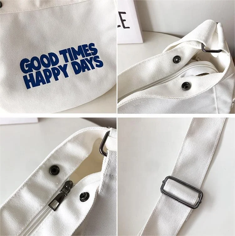 Top Seller Wholesale Large Capacity Causal Letter Solid 6 Colors Buckle Women Shoulder Messenger Bag with Side Pocket