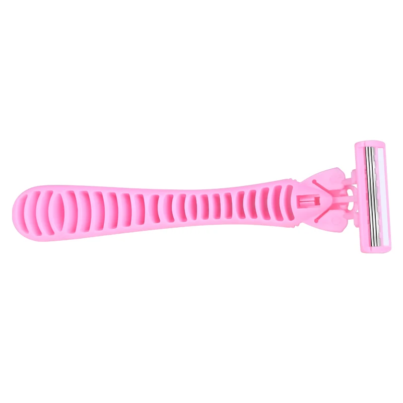 1 handle and 4 Refill Cartridges Disposable Triple Blades Women Razor Body Hair Remover Bikini Blade Pink Ladies Shaving KL3-03W