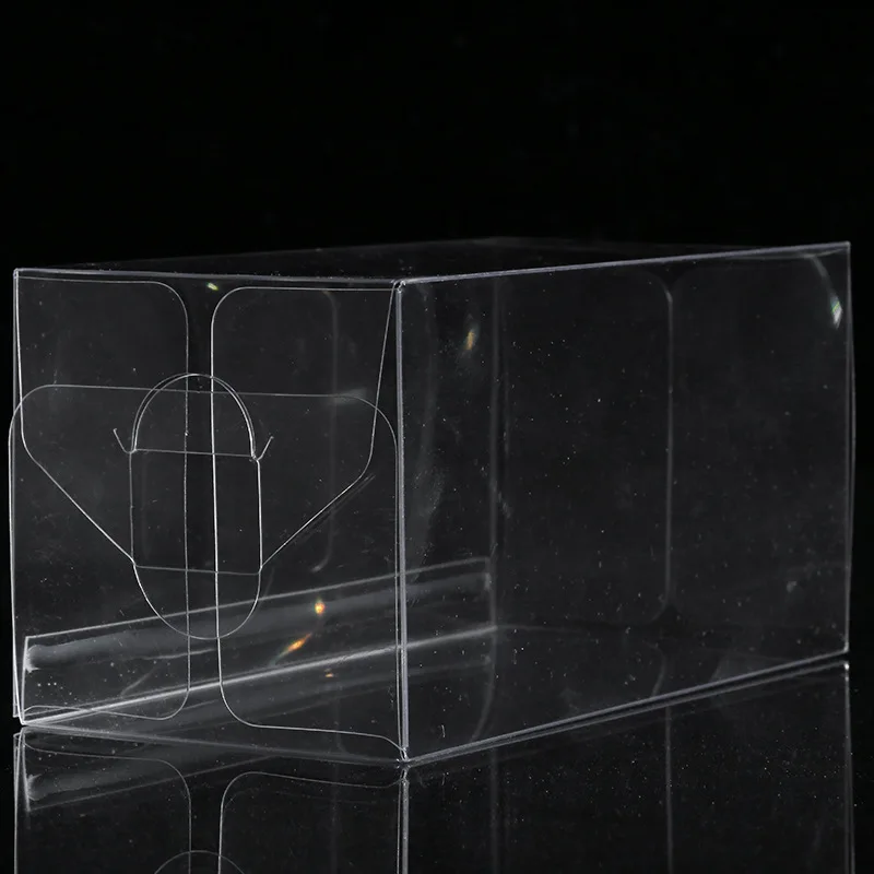 Wholesale custom soft wire self-locking bottom pvc pet pp transparent plastic packaging box