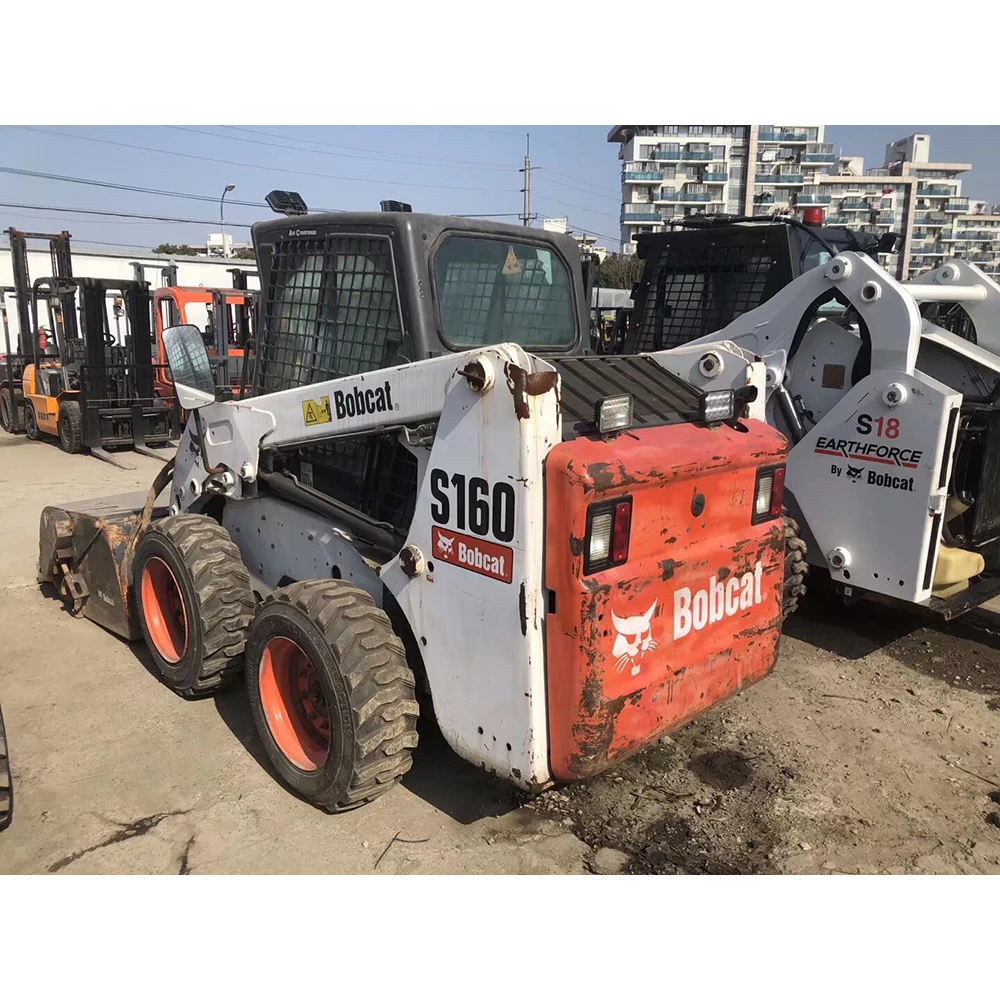 BOBCAT S160 оптом Высококачественная Землеройная техника подержанные строительные погрузчики для продажи
