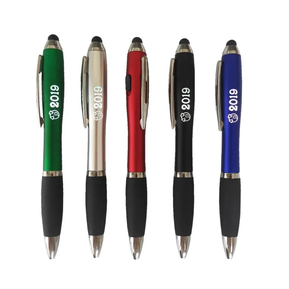 LED Glow laser logo light Stylus pen ballpoint gift customized