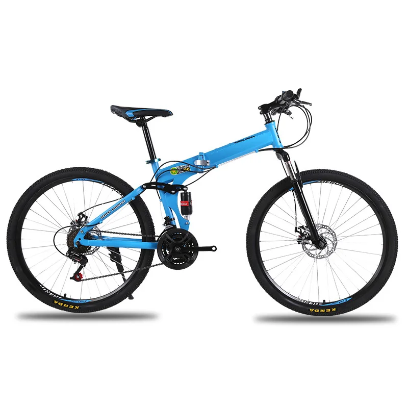 
cheap New fashion folding bike 21 24 Speed mens womens Mountain bicycle Carbon steel and aluminum alloyr Road Bike/ 