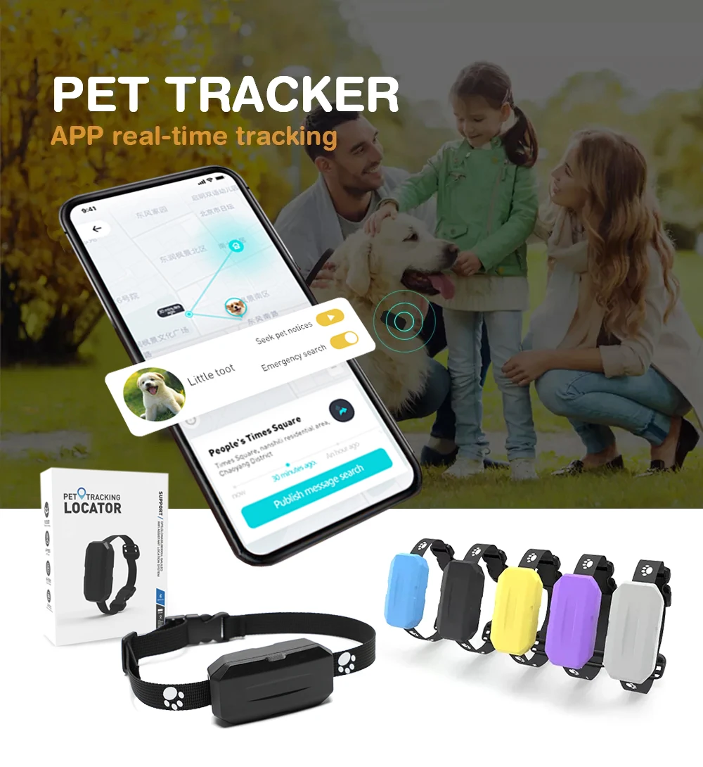 IP67 Waterproof Animal 4G Gprs Gsm Tracking Device Smart Collar Dog Locator Mini Micro Pet GPS Tracker For Cat