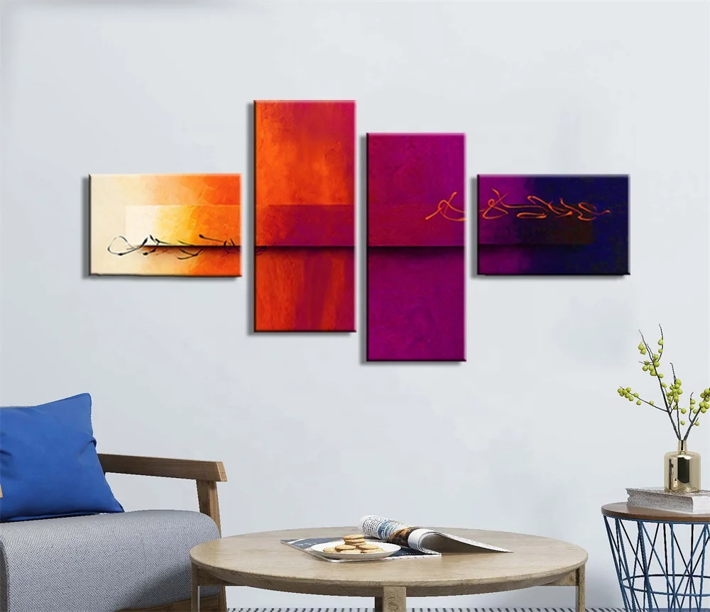 
Islamic Painting Wall Art Modern Living Room Home Painting Wall Decoration Wholesaler 5 Piece Canvas Art Painting 