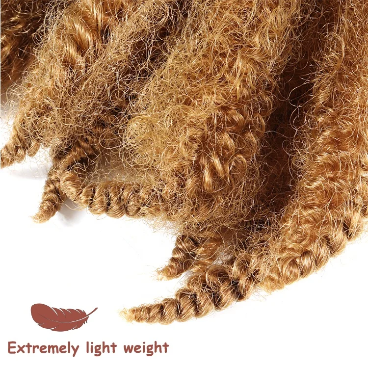 Synthetic 8inch Marley Hair Afro Kinky Curly Twist Crochet Braid Hair For Mali Bob Hair Extensions