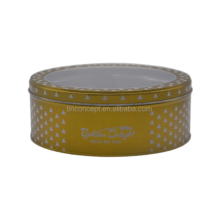 Colored Tin Can For Cookies Food Packaging And Candy Cake Tin Box