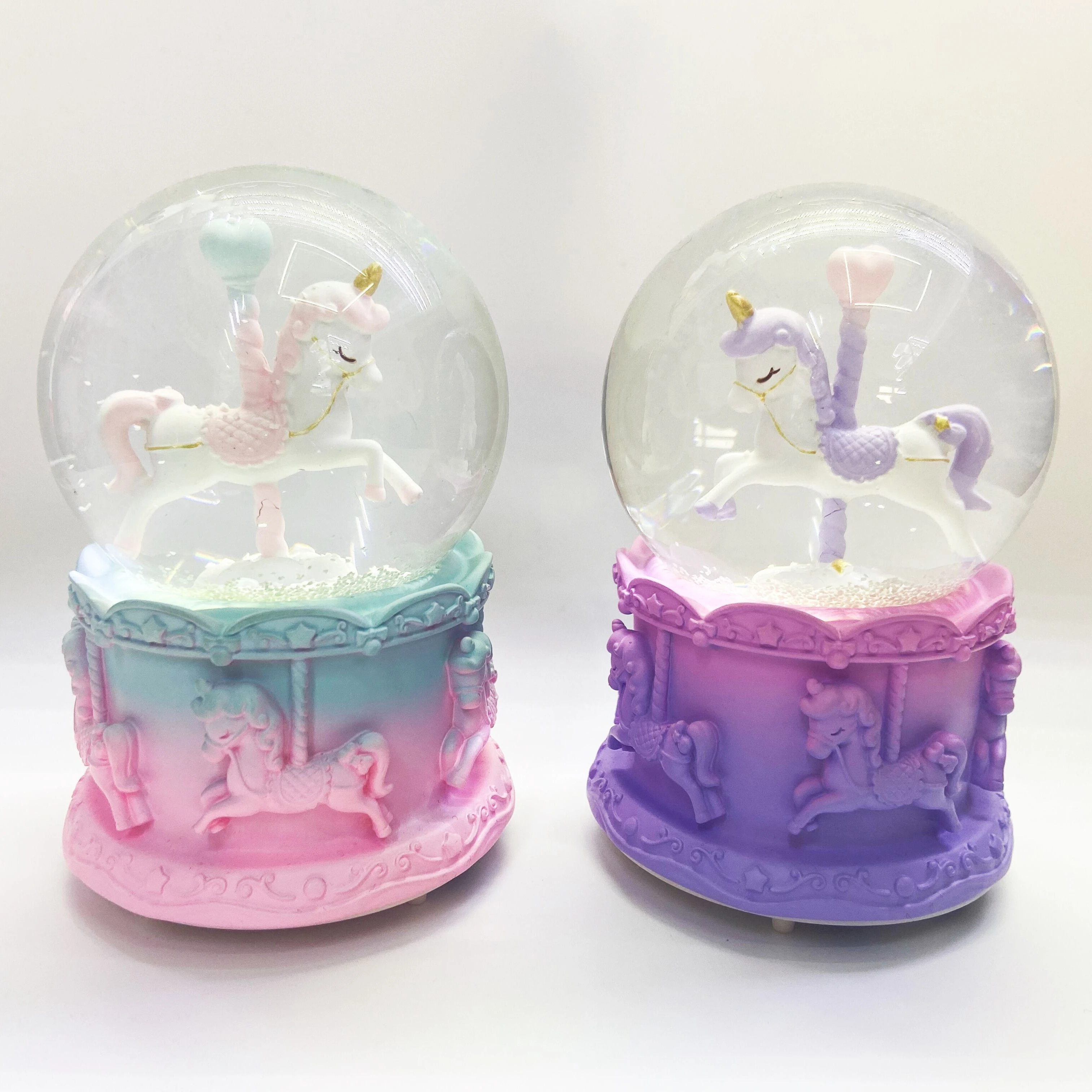 
YIWU BAIWEN Manufacture wholesale promotion unicorn music box for girlfriend gift 