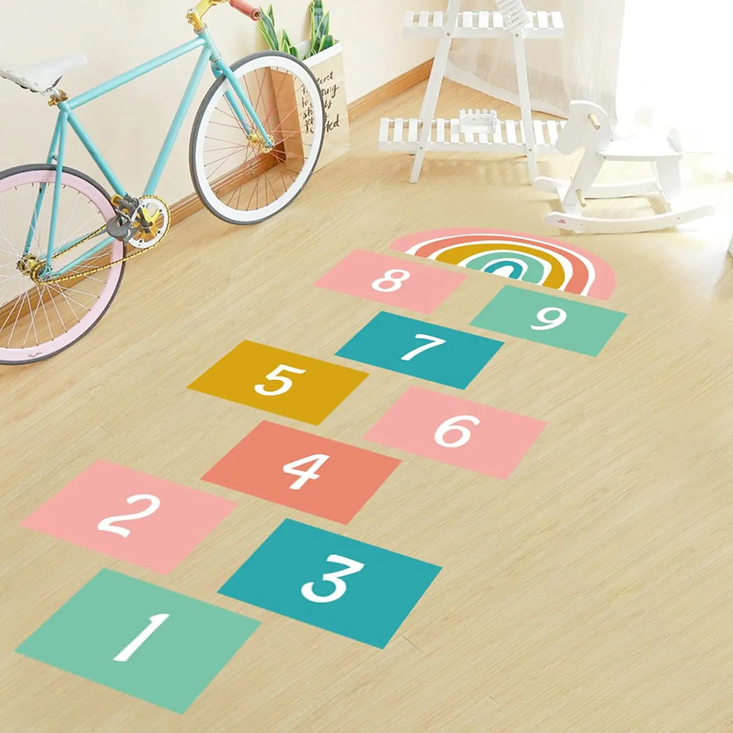 Fun Floor Puzzles for Kids Hopscotch Game Stickers for Classroom and  Home