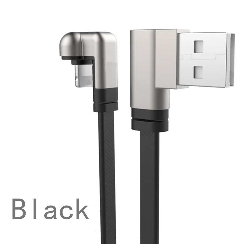 
USB2.0 TO TYPE-C / 8pin zinc alloy elbow eating chicken charging cable mobile game data cable 