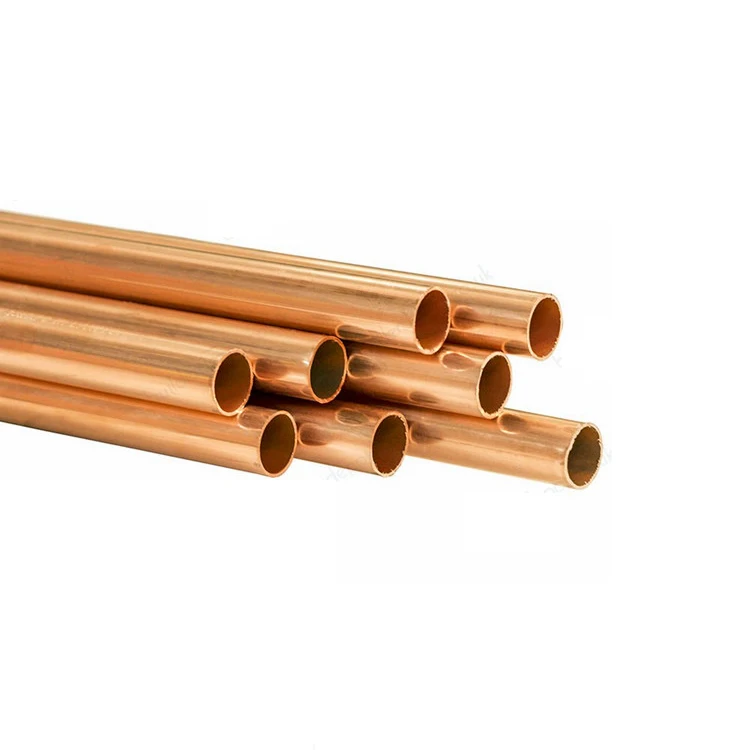 Top Copper Pipe Straight ASTM C10100 C10200 Seamless Copper Tube / Copper Pipe