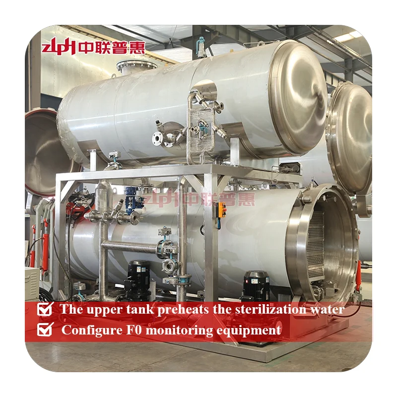 ZLPH Automatic Full Water Immersion Retort Machine Bath Sterilization Equipment