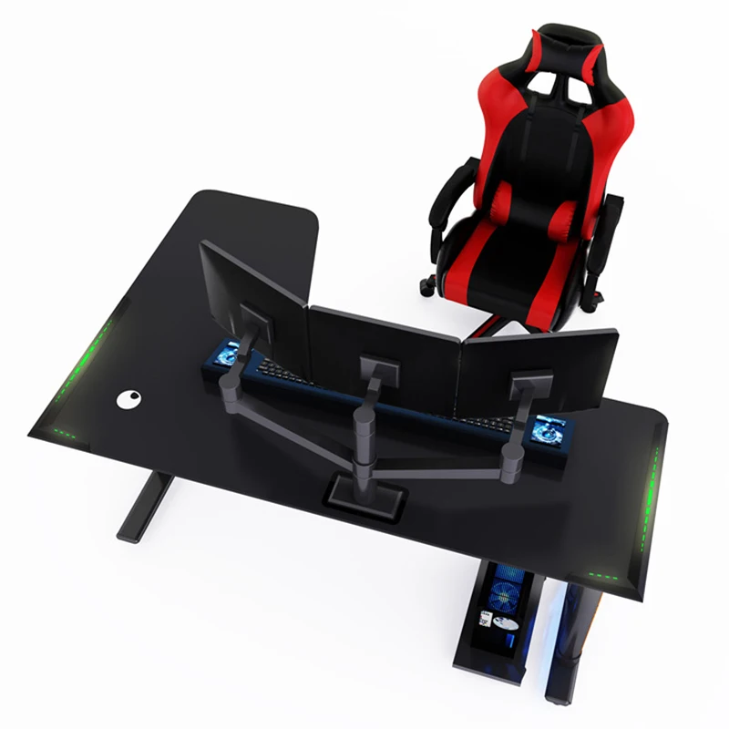 The manufacturer directly sells the new L-type game computer desk, home competitive desk, computer office desk