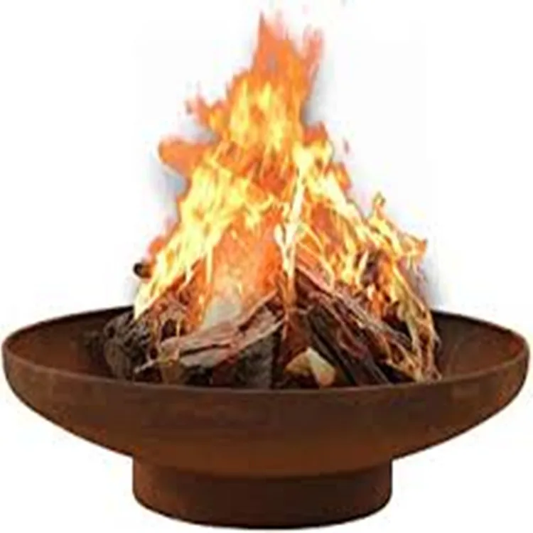 Best Selling Durable Using Rustic Corten Weathering Steel Low Profile Round Fire Pit