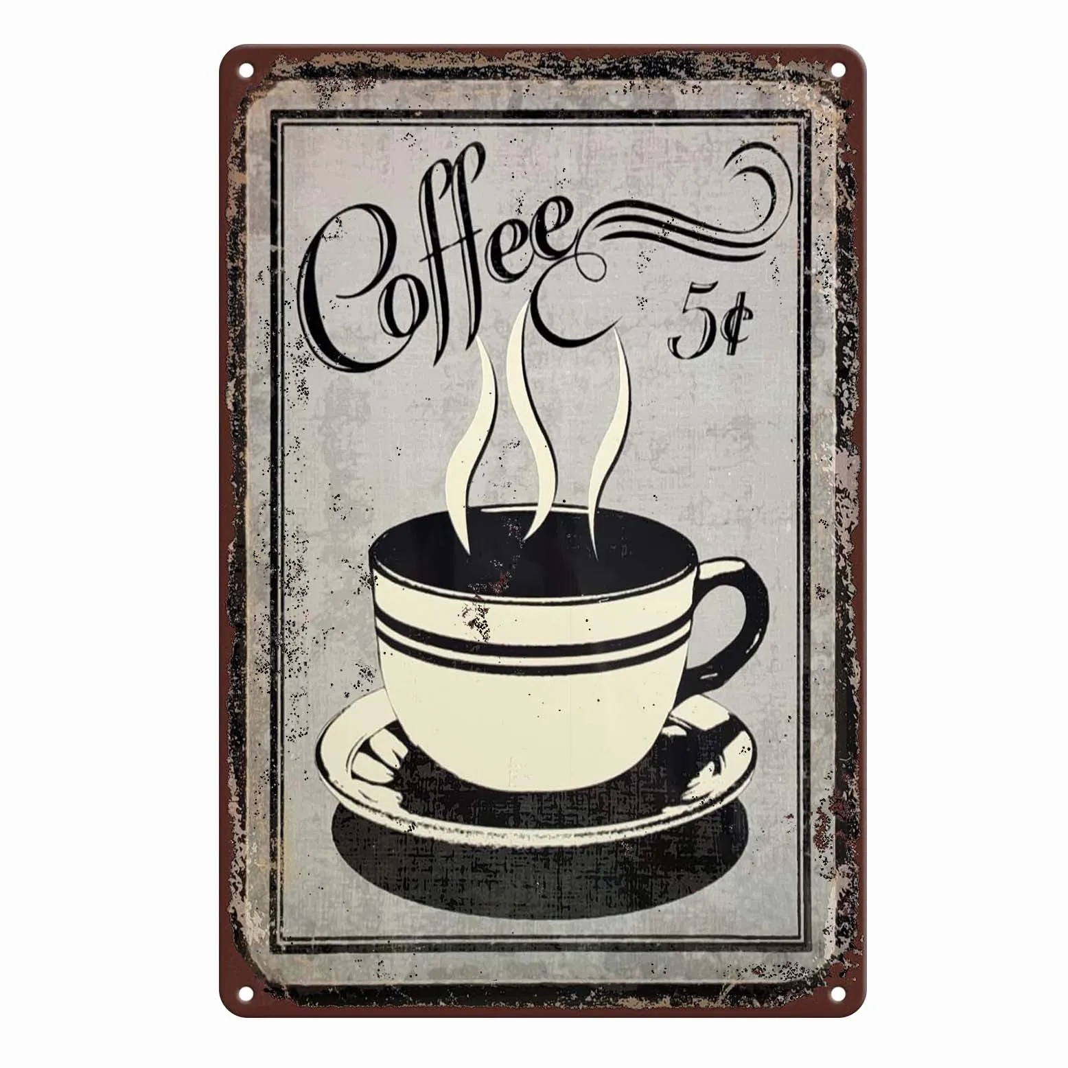 Coffee Lover Christ Offers for Everyone Everywhere Metal Tin Signs Wall Decoration Bar Pub Family Cafe Decor 8x12 inch