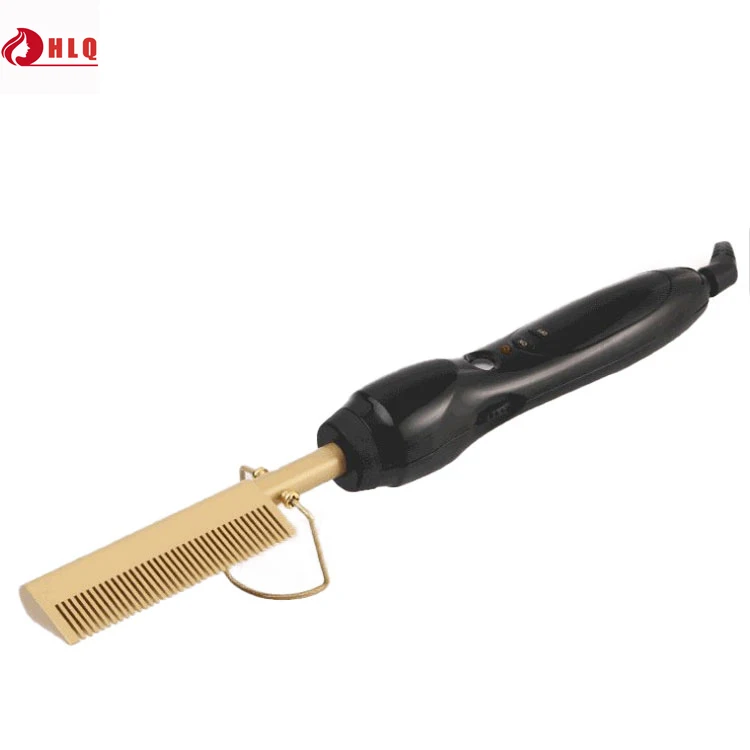 
Adjustable Temperature Gear Roll Straight Dual-purpose Copper Comb Straight Comb 