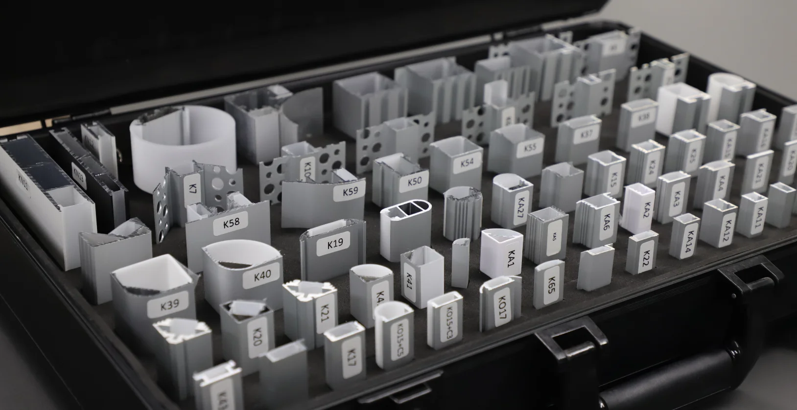 High quality alu accessories profil sample box channel extruded PC lens diffuser for led strip light aluminum profile