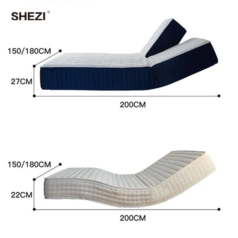 SHEZI Imported Multi-Function Smart Electric Mattress Elderly Pregnant Women Remote Control Upholstered Assistance Bed Bedroom