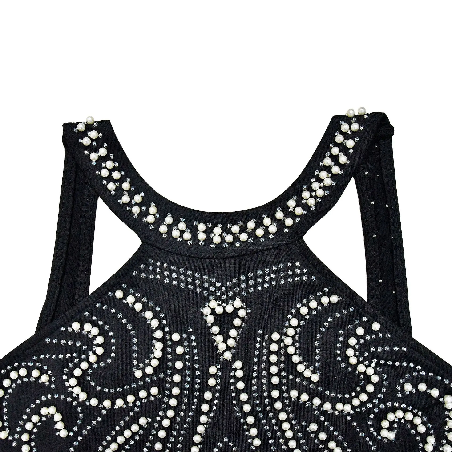 Fashion Party Wear Gowns for Women Dresses Solid Color Hot Drill Split Backless Long Elegant Evening Dresses 2023