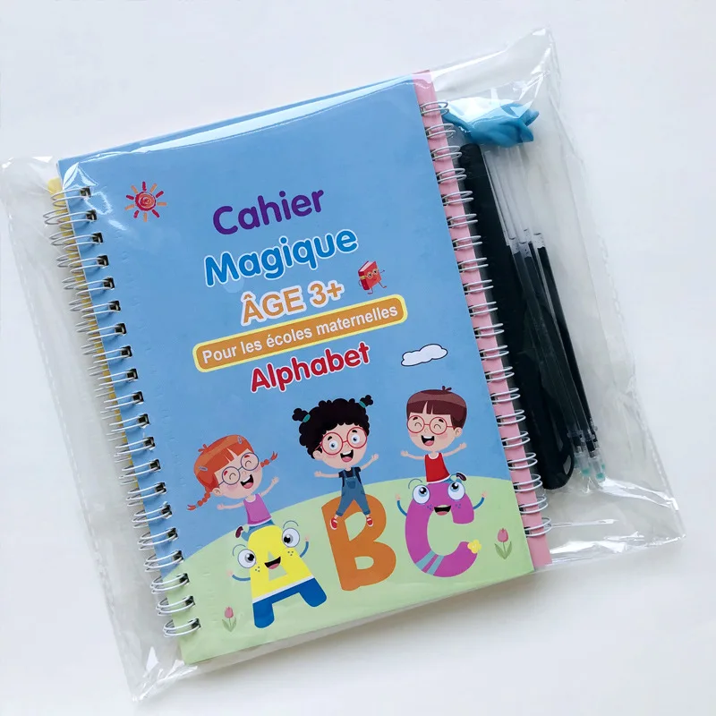 Children Reusable Magic Practice Book English Language Hand Writing Copybook Tracing Book for Kids