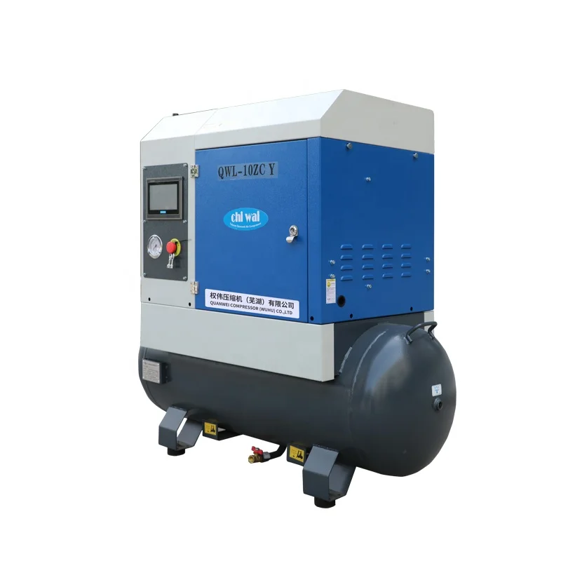 Комбинированный роторный воздушный компрессор 6hp, винтовой воздушный компрессор, промышленный воздушный компрессор