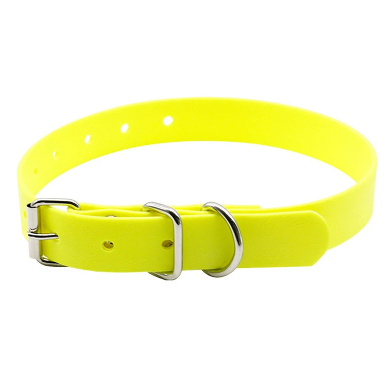 NiBao New Arrival Odor Free Custom Waterproof PVC Coated Webbing Dog Collar For Dogs Pets