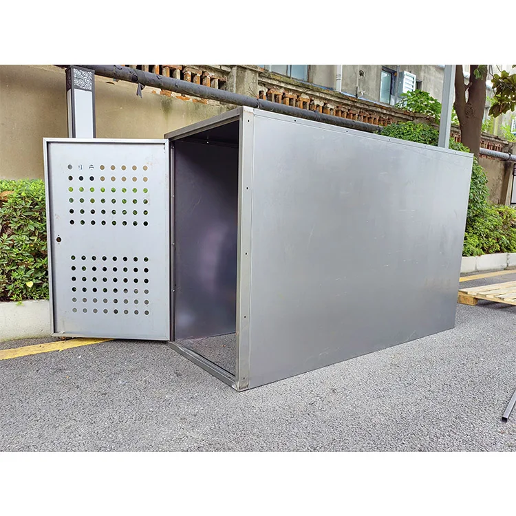 Outdoor Metal Motorcycle Hard Waterproof Eco-Friendly Parking Custom Made Heavy Duty Garage Cabinet Storage