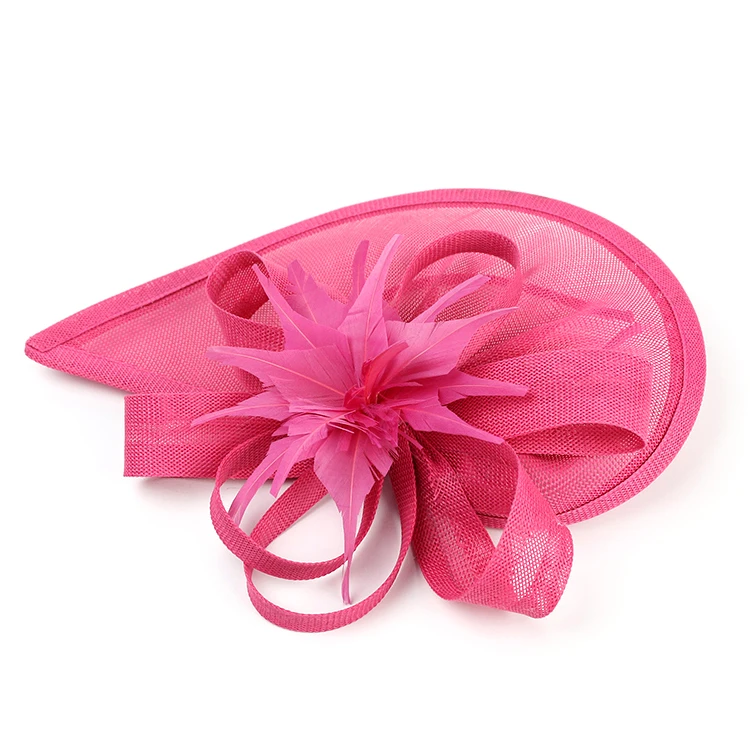 Tea Party Sinamay Fascinator Kentucky Derby Hat Pillbox Hat Headband for Cocktail Wholesale