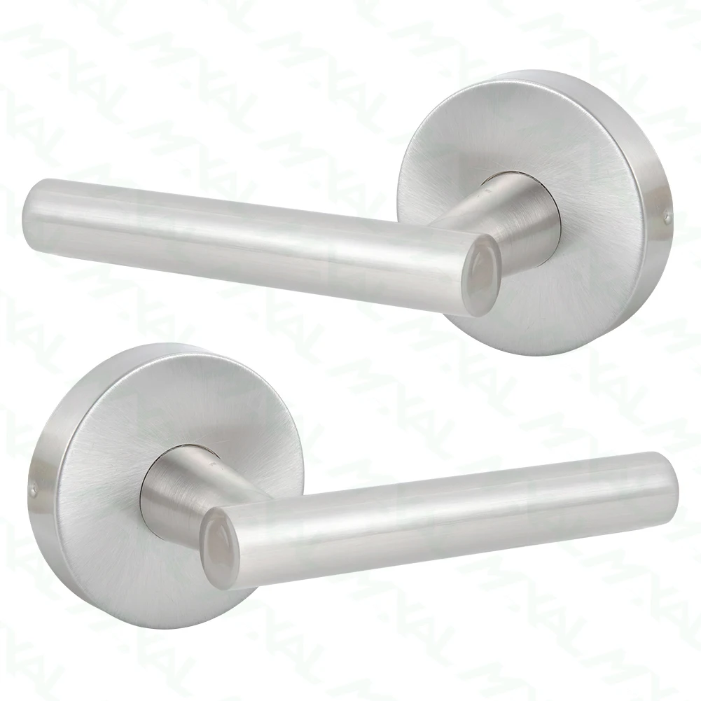 2024 Zinc Alloy Brushed Satin Nickel Door Tubular Lock  Door Lever Lock Handle Set For Residential Housing lock