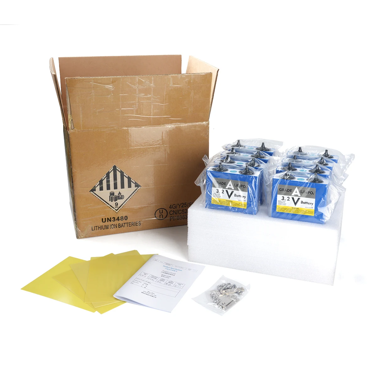Lifepo4 105ah 3.2V Lithium Ion Batteries 3.2V 280ah Battery Electric Vehicles Free Shipping Power Tools New Toys from China 2024