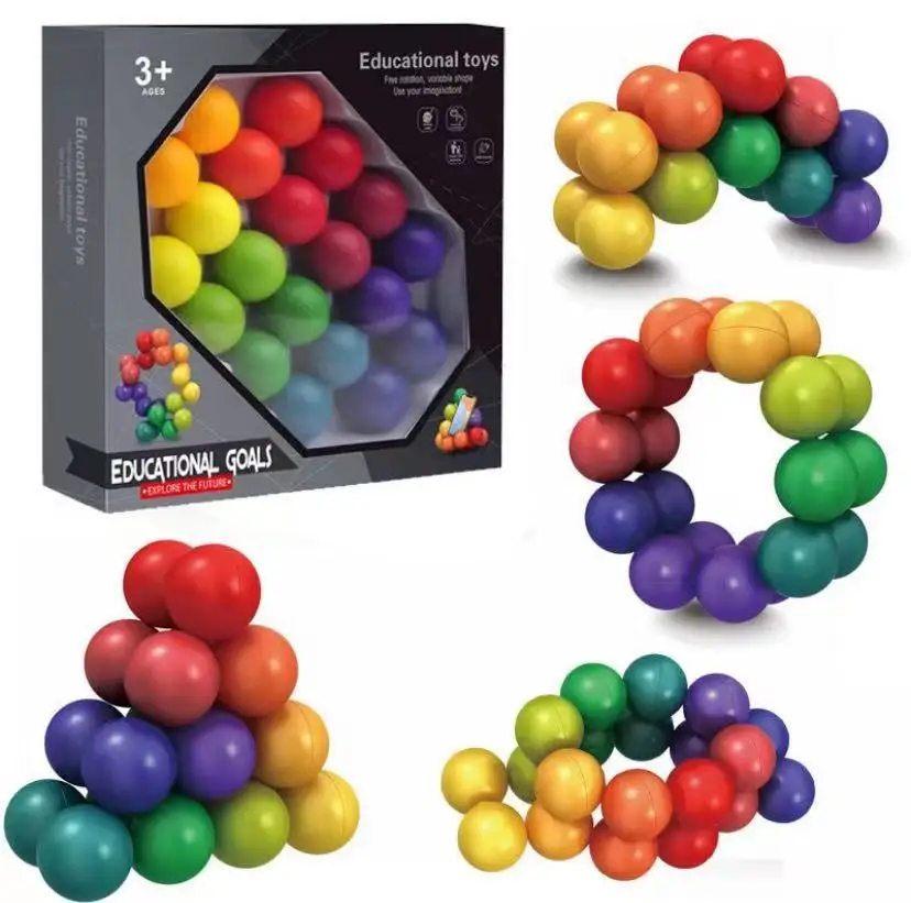 Popular New Cross-border Puzzle Decompression Ball 3D New Puzzle Ball Stress Relief Toys