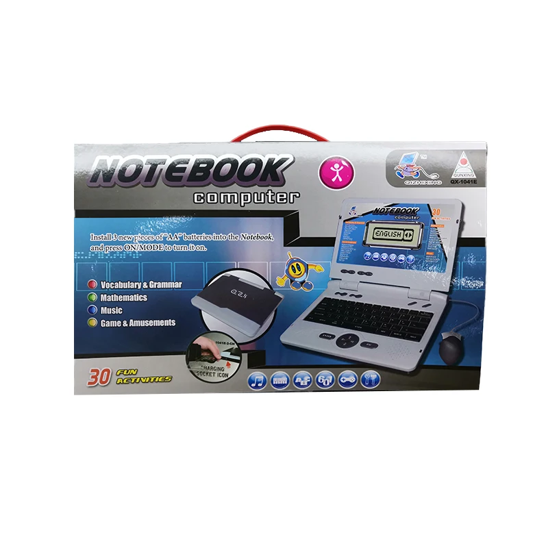 Education English Children Plastic Learning Machine Mini Computer Toy