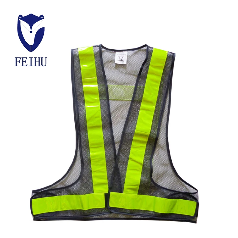 High visibility reflective vest security vest with multi function pockets