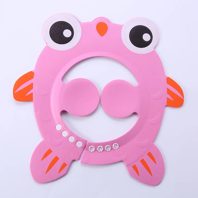 
Super high elastic adjustable bathing wash hair baby shower cap with ear 