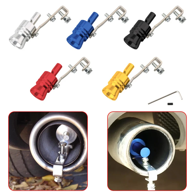 1PC Universal Sound Simulator Car Turbo Sound Whistle Vehicle Refit Device Exhaust Pipe Turbo Sound Whistle Car Turbo Muffler