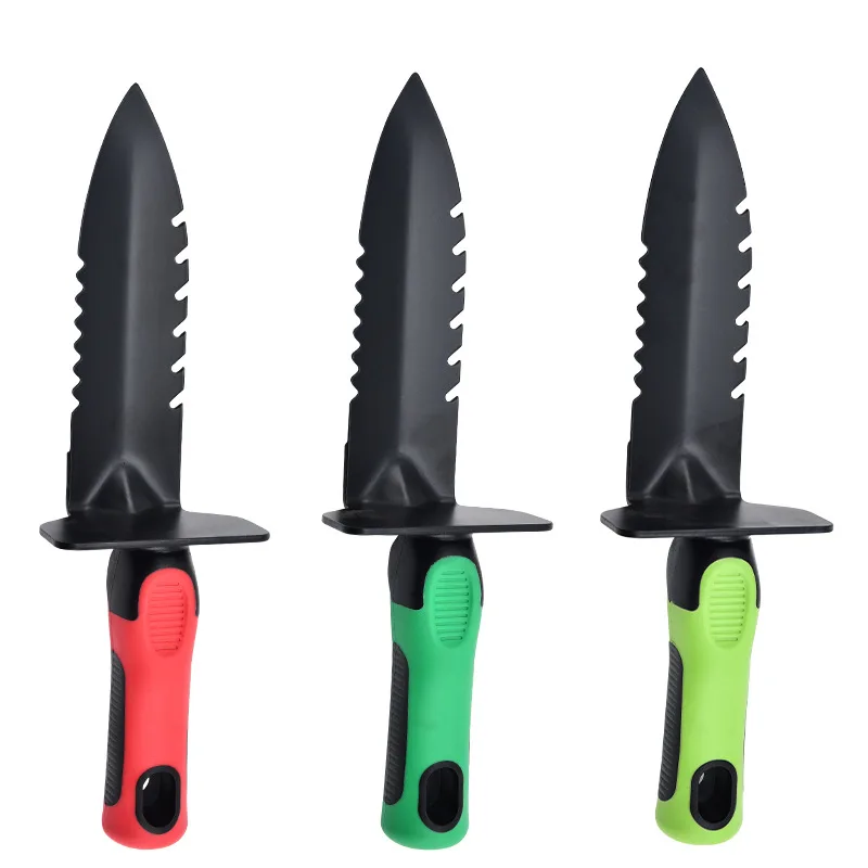 Premium Digger Tool with Belt Holster for Metal Detecting Sharp Blade Carbon Steel Serrated Edge Sapper Shovel Hand Shovel