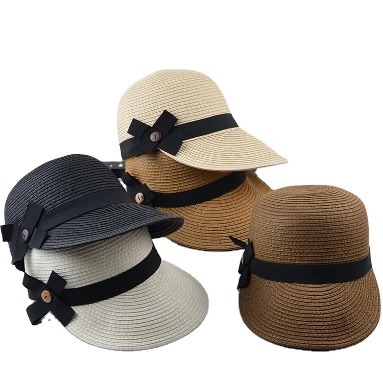 Sun Hat Ladies Summer Straw Hats Sunshade Beach Fashion Floppy Baseball Visor Holiday Caps Outdoor Travel Cap