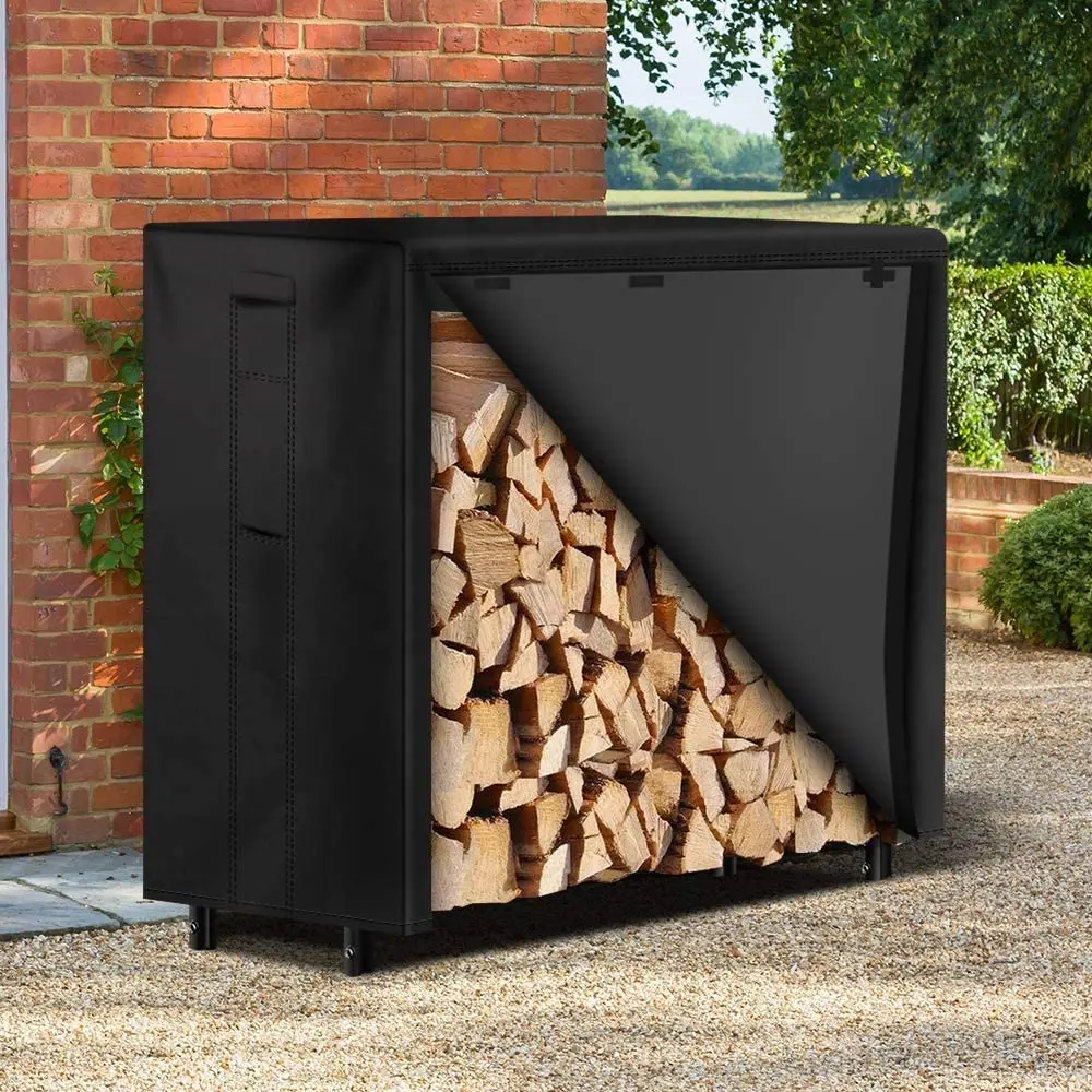  Firewood Holder Cover home storage for wood weather resistant 600D Oxford Heavy duty