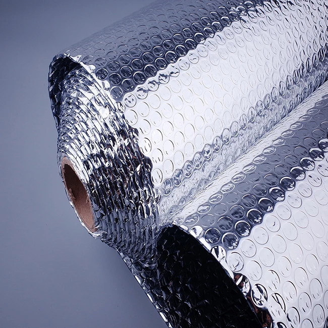 Aluminum Foil Backing Bubble Radiator Heat Reflective Material For Poultry House Insulation