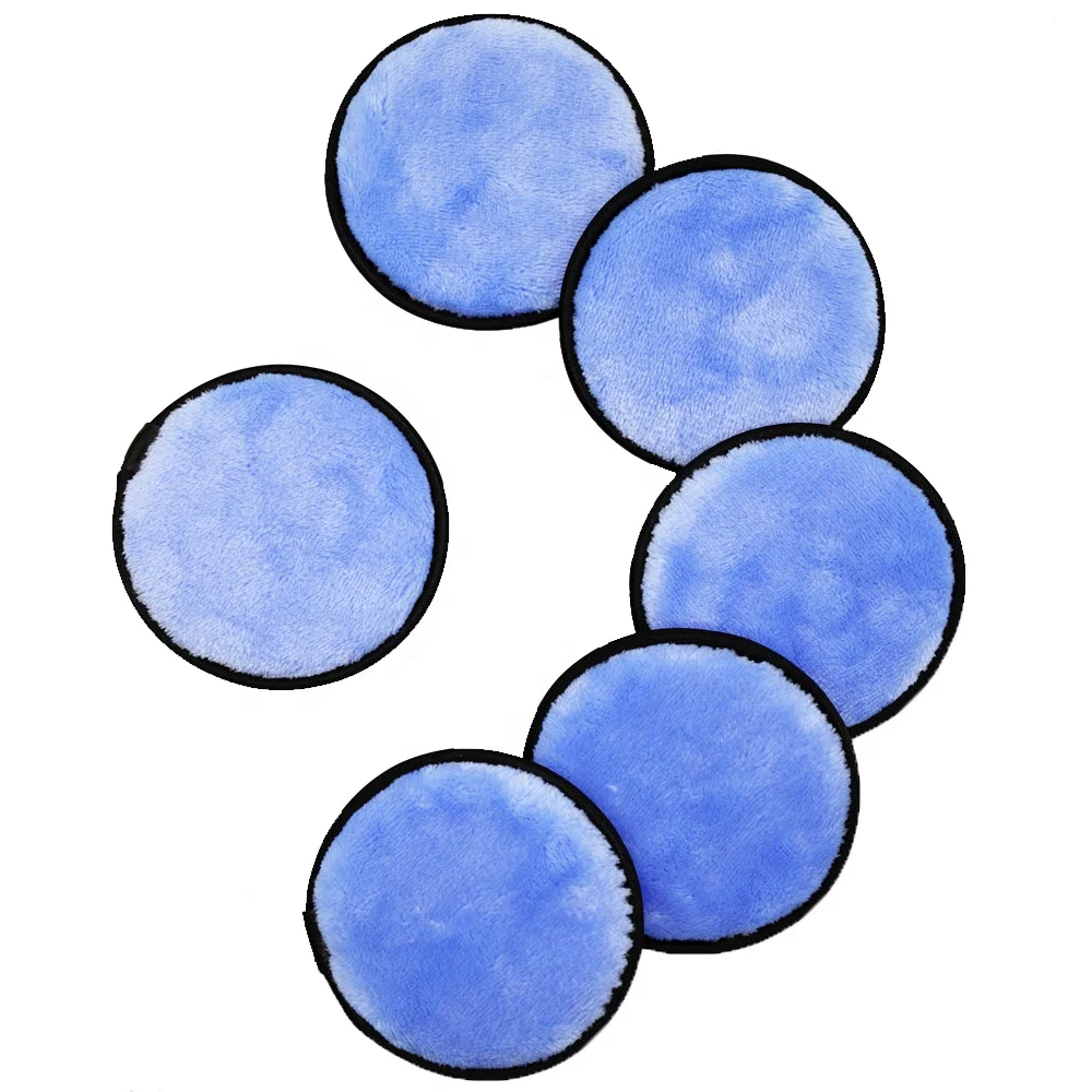 Wholesale Private Label Washable Microfiber Facial Makeup Remover Towel Pad